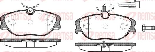 Remsa 0305.72 - Komplet Pločica, disk-kočnica www.molydon.hr