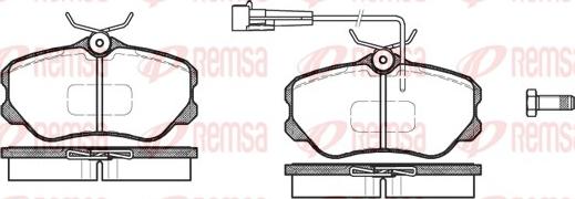 Remsa 0303.02 - Komplet Pločica, disk-kočnica www.molydon.hr