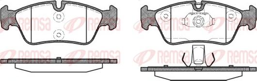 Remsa 0384.40 - Komplet Pločica, disk-kočnica www.molydon.hr