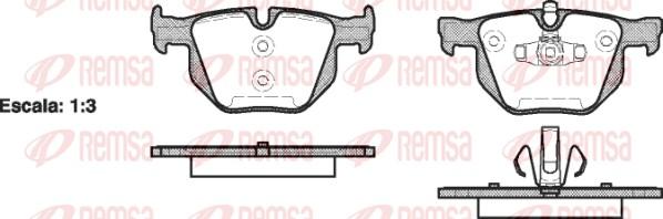 Remsa 0381.70 - Komplet Pločica, disk-kočnica www.molydon.hr