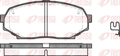 Remsa 0338.12 - Komplet Pločica, disk-kočnica www.molydon.hr