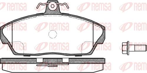 Remsa 0337.10 - Komplet Pločica, disk-kočnica www.molydon.hr