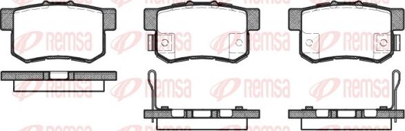 Remsa 0325.52 - Komplet Pločica, disk-kočnica www.molydon.hr