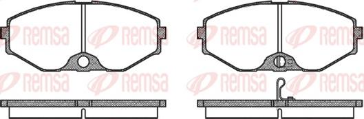 Remsa 0375.02 - Komplet Pločica, disk-kočnica www.molydon.hr