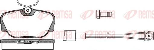 Remsa 0296.02 - Komplet Pločica, disk-kočnica www.molydon.hr