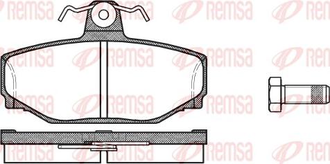 Remsa 0297.00 - Komplet Pločica, disk-kočnica www.molydon.hr