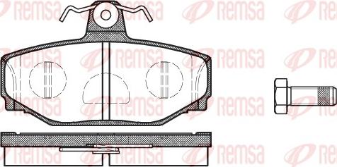 Remsa 0297.10 - Komplet Pločica, disk-kočnica www.molydon.hr