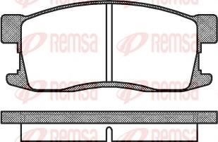 Remsa 0255.00 - Komplet Pločica, disk-kočnica www.molydon.hr