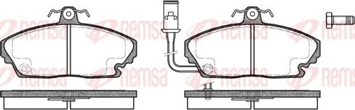 Remsa 0250.01 - Komplet Pločica, disk-kočnica www.molydon.hr