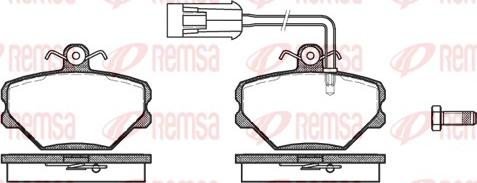 Remsa 0264.42 - Komplet Pločica, disk-kočnica www.molydon.hr