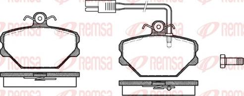 Remsa 0264.12 - Komplet Pločica, disk-kočnica www.molydon.hr