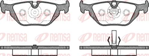 Remsa 0265.50 - Komplet Pločica, disk-kočnica www.molydon.hr