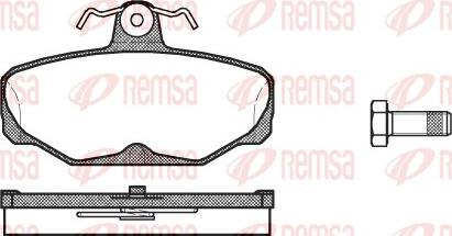 Remsa 0205.00 - Komplet Pločica, disk-kočnica www.molydon.hr