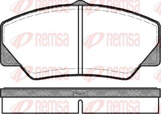 Remsa 0206.00 - Komplet Pločica, disk-kočnica www.molydon.hr