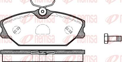 Remsa 0208.00 - Komplet Pločica, disk-kočnica www.molydon.hr