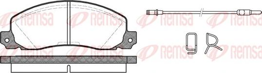 Remsa 0202.02 - Komplet Pločica, disk-kočnica www.molydon.hr