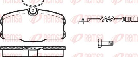 Remsa 0207.12 - Komplet Pločica, disk-kočnica www.molydon.hr