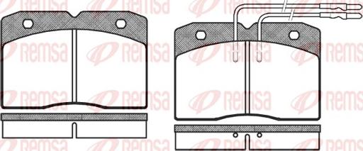 Remsa 0211.04 - Komplet Pločica, disk-kočnica www.molydon.hr