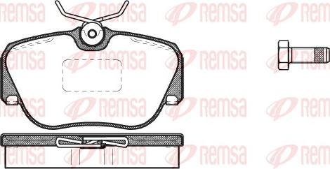 Remsa 0284.00 - Komplet Pločica, disk-kočnica www.molydon.hr