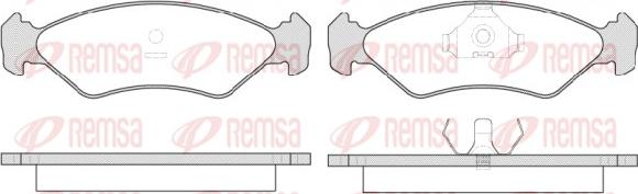 Remsa 0285.15 - Komplet Pločica, disk-kočnica www.molydon.hr