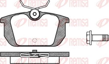 Remsa 0231.00 - Komplet Pločica, disk-kočnica www.molydon.hr