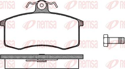 Remsa 0221.00 - Komplet Pločica, disk-kočnica www.molydon.hr