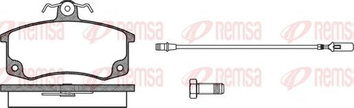 Remsa 0221.02 - Komplet Pločica, disk-kočnica www.molydon.hr