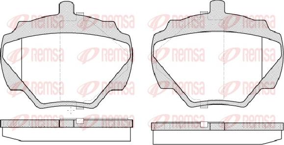 Remsa 0222.10 - Komplet Pločica, disk-kočnica www.molydon.hr