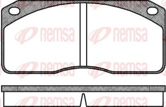 Remsa 0278.00 - Komplet Pločica, disk-kočnica www.molydon.hr