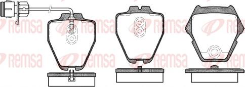 Remsa 0752.12 - Komplet Pločica, disk-kočnica www.molydon.hr