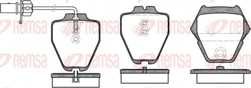 Remsa 0752.22 - Komplet Pločica, disk-kočnica www.molydon.hr