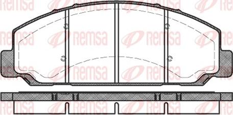 Remsa 0764.00 - Komplet Pločica, disk-kočnica www.molydon.hr