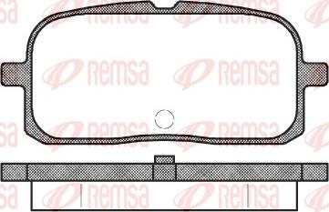 Remsa 0715.00 - Komplet Pločica, disk-kočnica www.molydon.hr