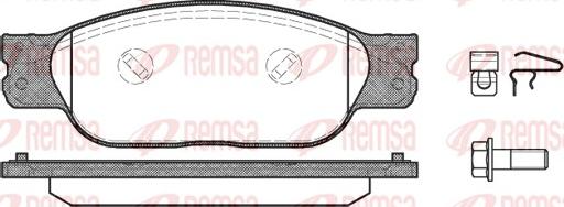 Remsa 0731.10 - Komplet Pločica, disk-kočnica www.molydon.hr