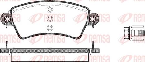 Remsa 0726.00 - Komplet Pločica, disk-kočnica www.molydon.hr