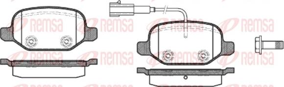 Remsa 0727.02 - Komplet Pločica, disk-kočnica www.molydon.hr