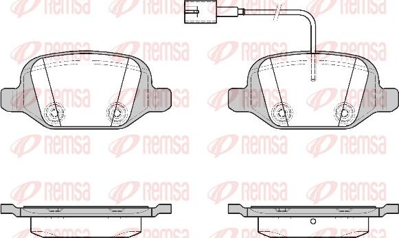 Remsa 0727.22 - Komplet Pločica, disk-kočnica www.molydon.hr