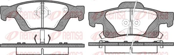 Remsa 1446.02 - Komplet Pločica, disk-kočnica www.molydon.hr