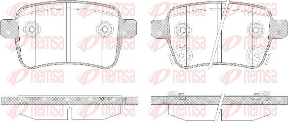 Remsa 1450.12 - Komplet Pločica, disk-kočnica www.molydon.hr