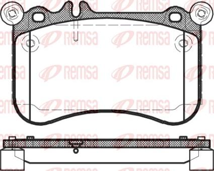 Remsa 1465.00 - Komplet Pločica, disk-kočnica www.molydon.hr