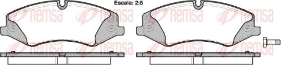 Remsa 1409.00 - Komplet Pločica, disk-kočnica www.molydon.hr