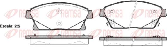 Remsa 1431.02 - Komplet Pločica, disk-kočnica www.molydon.hr