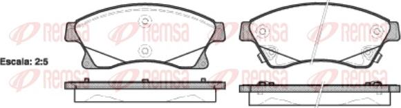 Remsa 1431.12 - Komplet Pločica, disk-kočnica www.molydon.hr