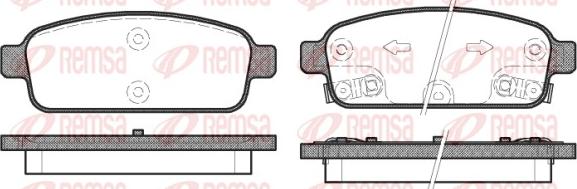 Remsa 1432.12 - Komplet Pločica, disk-kočnica www.molydon.hr