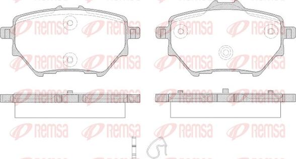 Remsa 1562.00 - Komplet Pločica, disk-kočnica www.molydon.hr