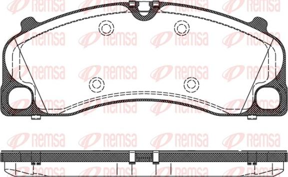 Remsa 1509.00 - Komplet Pločica, disk-kočnica www.molydon.hr