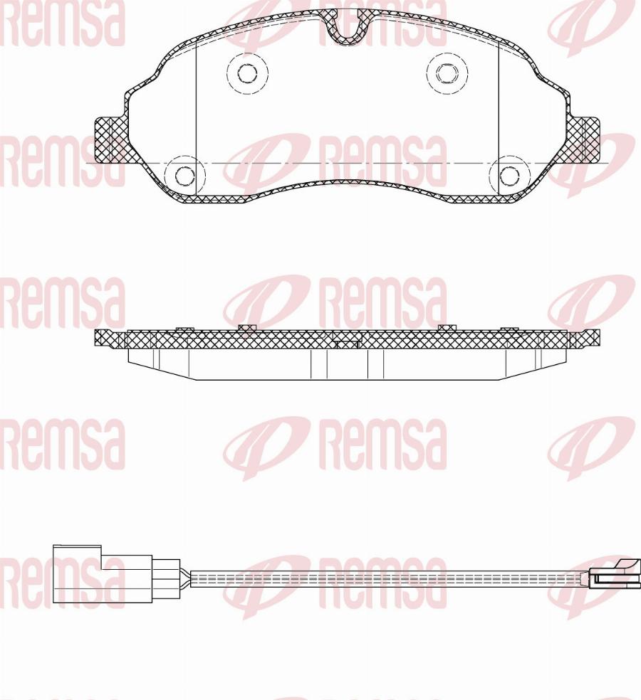 Remsa 1602.12 - Komplet Pločica, disk-kočnica www.molydon.hr