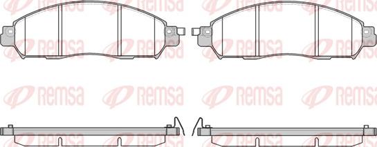 Remsa 1612.04 - Komplet Pločica, disk-kočnica www.molydon.hr