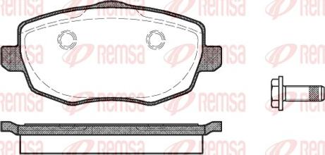 Remsa 1099.00 - Komplet Pločica, disk-kočnica www.molydon.hr