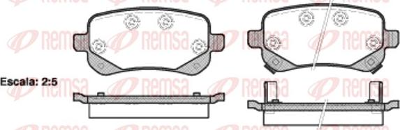 Remsa 1095.02 - Komplet Pločica, disk-kočnica www.molydon.hr